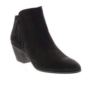 Frye & Co. Jacy Zip Bootie 71011 Womens Black Leather Ankle Boots Booties Size 7